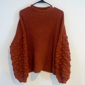 Orange Oversized Sweater